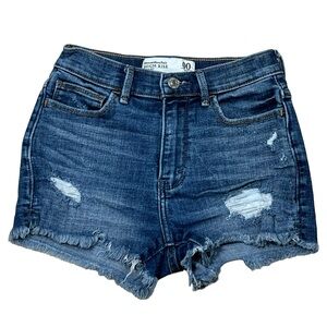 Abercrombie & Fitch Denim Jean Shorts Distressed Y2K Retro Vtg Style